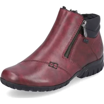 Dámské kozačky Dámská kotníková obuv RIEKER L4655-35 červená W5 36