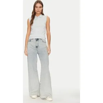 Pánská móda Guess Jeans Polokošile W5GP24 KCYR1 Modrá Regular Fit XXL