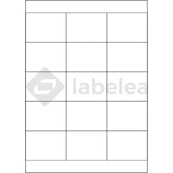 Samolepící etiketa Labelea Samolepicí etikety 70x50,8 mm bílé papírové, na archu A4, pro laserový a inkoustový tisk, Barva etiket Bílá, Počet archů v balení 100 EPM070050W015S