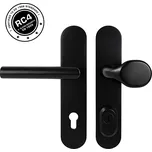 Bezpečnostní kování MP MPK - SECURO S01 PLUS - SO M1 FAVORIT (BS - Černá matná), madlo/klika, PZ PLUS s otvorem pro vložku, MP BS (černá mat), 90 mm