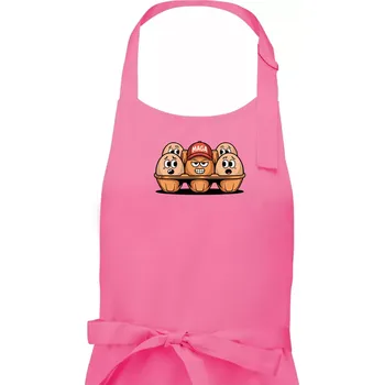Kuchyňská zástěra Trumps Eggs - Pánská zástěra na vaření - Univerzální velikost ( Růžová )