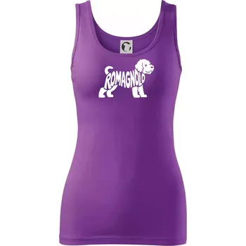 Dámské tričko Romagnolo nápis v těle - Dámské tílko - S ( Fialová )