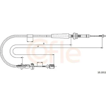 Plynové lanko Lanko plynu COFLE 10.1011