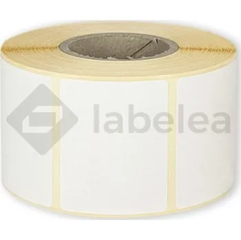 Samolepící etiketa Labelea Samolepicí TERMO etikety 49x40 mm bílé papírové, 1000 etiket na roli, Barva etiket Bílá, Vnitřní průměr dutinky 40 mm ETM049040W