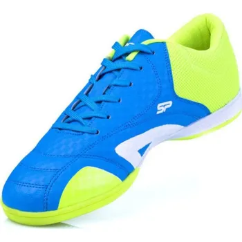 Chlapecké tenisky Spokey Hall JR1 Dětské sálové boty SP0006 Zelená-Modrá 30
