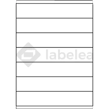 Samolepící etiketa Labelea Samolepicí etikety 210x40 mm bílé papírové, na archu A4, pro laserový a inkoustový tisk, Barva etiket Bílá, Počet archů v balení 100 EPS210040W007S