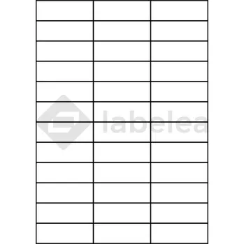 Samolepící etiketa Labelea Samolepicí etikety 70x24,74 mm bílé papírové, na archu A4, pro laserový a inkoustový tisk, Barva etiket Bílá, Počet archů v balení 100 EPS070024W036S