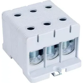 TRACON Kompaktní svorka na DIN lištu a montážní desku. 16-95mm2, 245A FLEAL-95/3