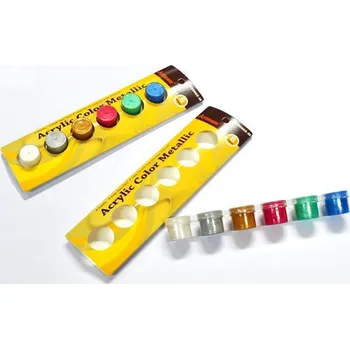 Vodová barva Akrylové barvy Metalic 6ks