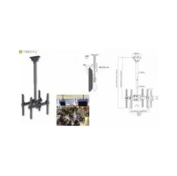 Televizní držák TECHLY 020645 Dual sided ceiling mount for 2x TV LED/LCD/PDP 32-55 90kg adjustable