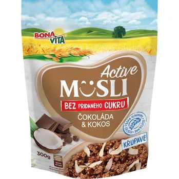 Bonavita Müsli bez přidaného cukru čokoláda a kokos 300 g