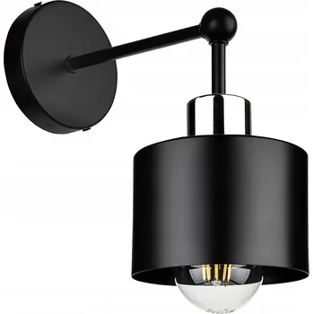 Nástěnné svítidlo Nástěnné svítidlo LEDLUX černé, stříbrné E27 60 W