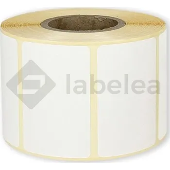 Papír Labelea Samolepicí TERMO etikety 60x39 mm bílé papírové, 1000 etiket na roli, Barva etiket Bílá, Vnitřní průměr dutinky 40 mm ETM060039W