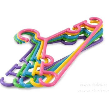 Ramínko PRAKTIK | 5 ks barevná dětská ramínka v pestrých barvách