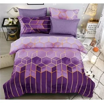 Povlečení NOVINKA 2025 ! LUXUSNÍ BAVLNĚNÉ POVLEČENÍ - MARINA - VIOLET 140x200/70x90cm