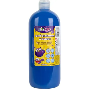 Speciální výtvarná barva Temperová barva STRIGO 1000 ml - modrá