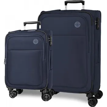 JOUMMA BAGS Sada luxusních textilních cestovních kufrů MOVEM Atlanta Azul, 55/66cm, 5318922