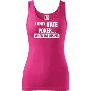 Dámské oblečení Hate poker - Dámské tílko - XS ( Purpurová )