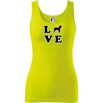 Dámské tričko Lagotto romagnolo LOVE - Dámské tílko - XL ( Limetková )