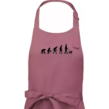 Kuchyňská zástěra Lagotto romagnolo Evoluce - Pánská zástěra na vaření - Univerzální velikost ( Starorůžová )