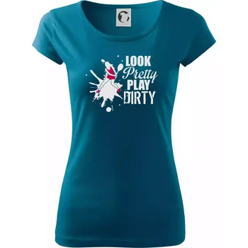 Look pretty play - Dámské triko Pure - XS ( Petrolejová )