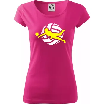 Dámské tričko Volejbalistka - Dámské triko Pure - XS ( Purpurová )