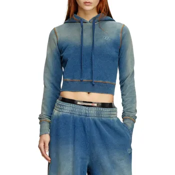 Dámská mikina MIKINA DIESEL F-SLIMMY-HOOD-Q1 SWEAT-SHIRT BLUE