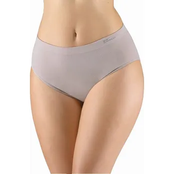 Kalhotky Gina Výhodné balení 5 kusů - Klasické bambusové větší velikosti 01002P Barva/Velikost: šedohnědá / L/XL