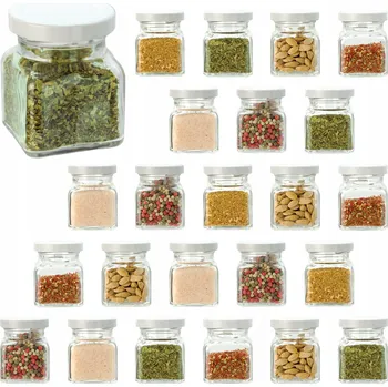 Sklenice Skleničky na koření 120 ml EKO zavařovací sklenice bílá šroubovací víčko twist-off 24 kusů