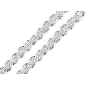 Vánoční dekorace Leonský prýmek Varianta: 1 stříbrná, Balení: 18 m