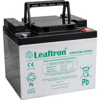 Záložní baterie akumulátor Leaftron LTG12-50 gelový (12V/50Ah)