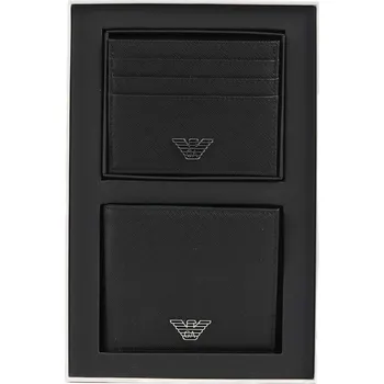 Emporio Armani Business Regenerated Peněženka 9cm, L, černá, imitace kůže, 230354