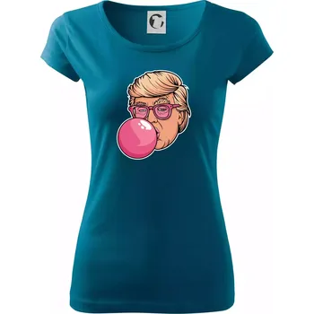 Trump gum - Dámské triko Pure - M ( Petrolejová )