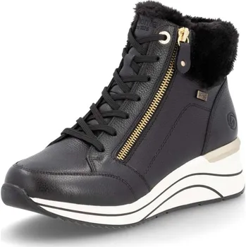 Dámské kozačky Rieker Dámská kotníková obuv REMONTE D0T77-02 černá W5 39