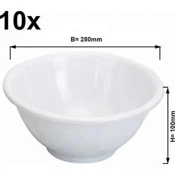 G.Gastro (10 Kusů) Melamínové misky pro etažér/ bufetový stojan - Ø 28 cm