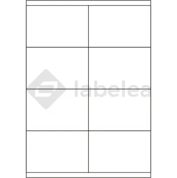 Samolepící etiketa Labelea Samolepicí etikety 105x70 mm bílé papírové, na archu A4, pro laserový a inkoustový tisk, Barva etiket Bílá, Počet archů v balení 100 EPY105070W008S
