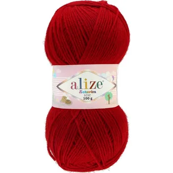 Příze Alize Sekerim Bebe 106 Červená skořice