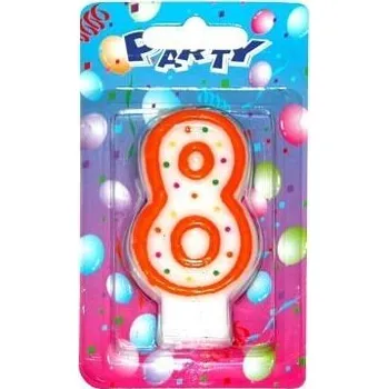 Dortová svíčka W-Svíčky dortové čísla 885041 "8"