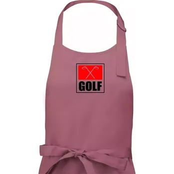 Kuchyňská zástěra Golfové hole - Dámská zástěra na vaření - Univerzální velikost ( Starorůžová )