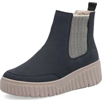 Dámské kozačky Dámská kotníková obuv RIEKER N2553-14 modrá W5 41