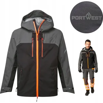 Pracovní oblečení VODĚODOLNÁ BUNDA PORTWEST ŠEDÁ EV460 M