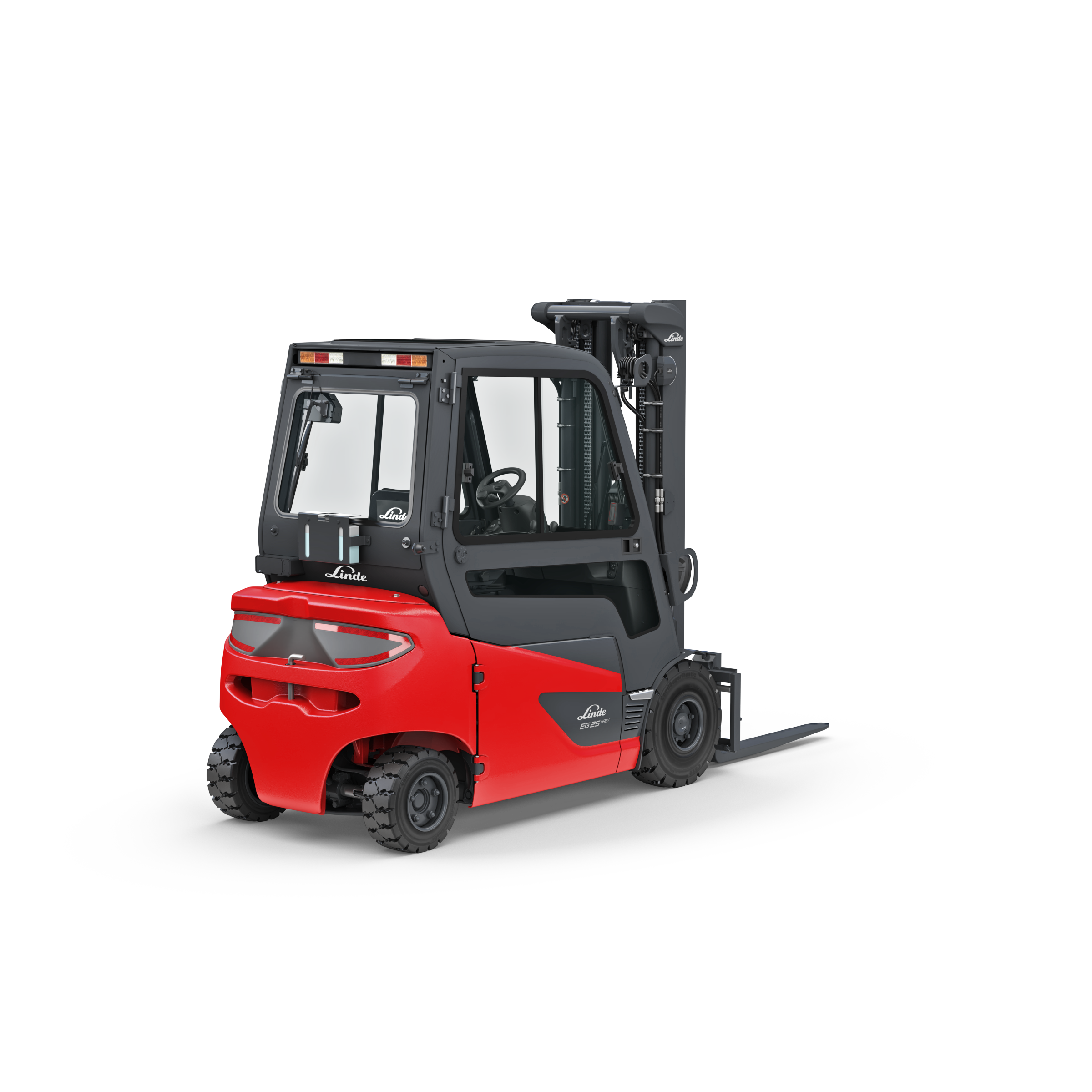 Čelní elektrický vozík Linde EG35H - nosnost 3500 kg - zdvih 3 195 mm