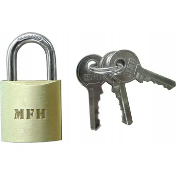 Zámek na zavazadla MFH, 2,5 x 4,5 cm, 3 klíče, cestovní, kufr