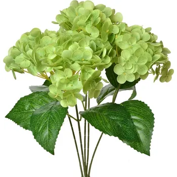 umělá květina Zelená umělá květina hortenzie Hydrangea - 23*23*45 cm