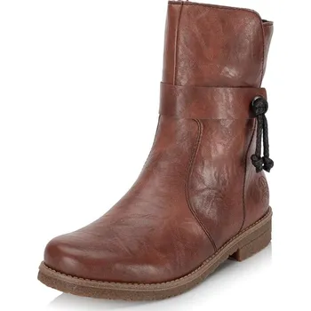 Dámské kozačky Dámská kotníková obuv RIEKER 73551-24 hnědá W5 38