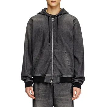 Pánská mikina MIKINA DIESEL D-GIRI-S TRACK SWEAT-SHIRT BLACK