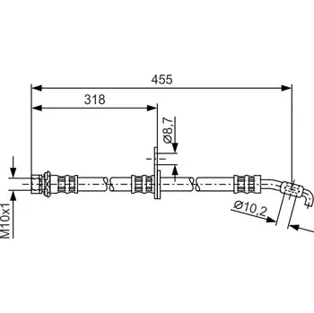 Brzdová hadice Brzdová hadice BOSCH 1 987 476 255