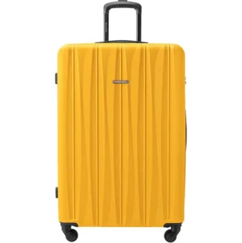 Velký žlutý kufr Bali s drážkami