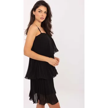 Dámské šaty Elegantní černé koktejlové šaty TW-SK-