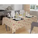 Orbytex Ubrus teflonový - růžička růžová Rozměry: 120x140, Tvar: Obdélník